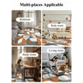 thumbnail image 6 of Retro Geometric Area Rug for Bedroom 5x7 Ft Art Decor Orange Gray Semicircle Super Soft fuzzy Throw Rug Non-Slip Fluffy Plush Indoor Floor Carpet for Living Room Nursery Home Decor, 6 of 8