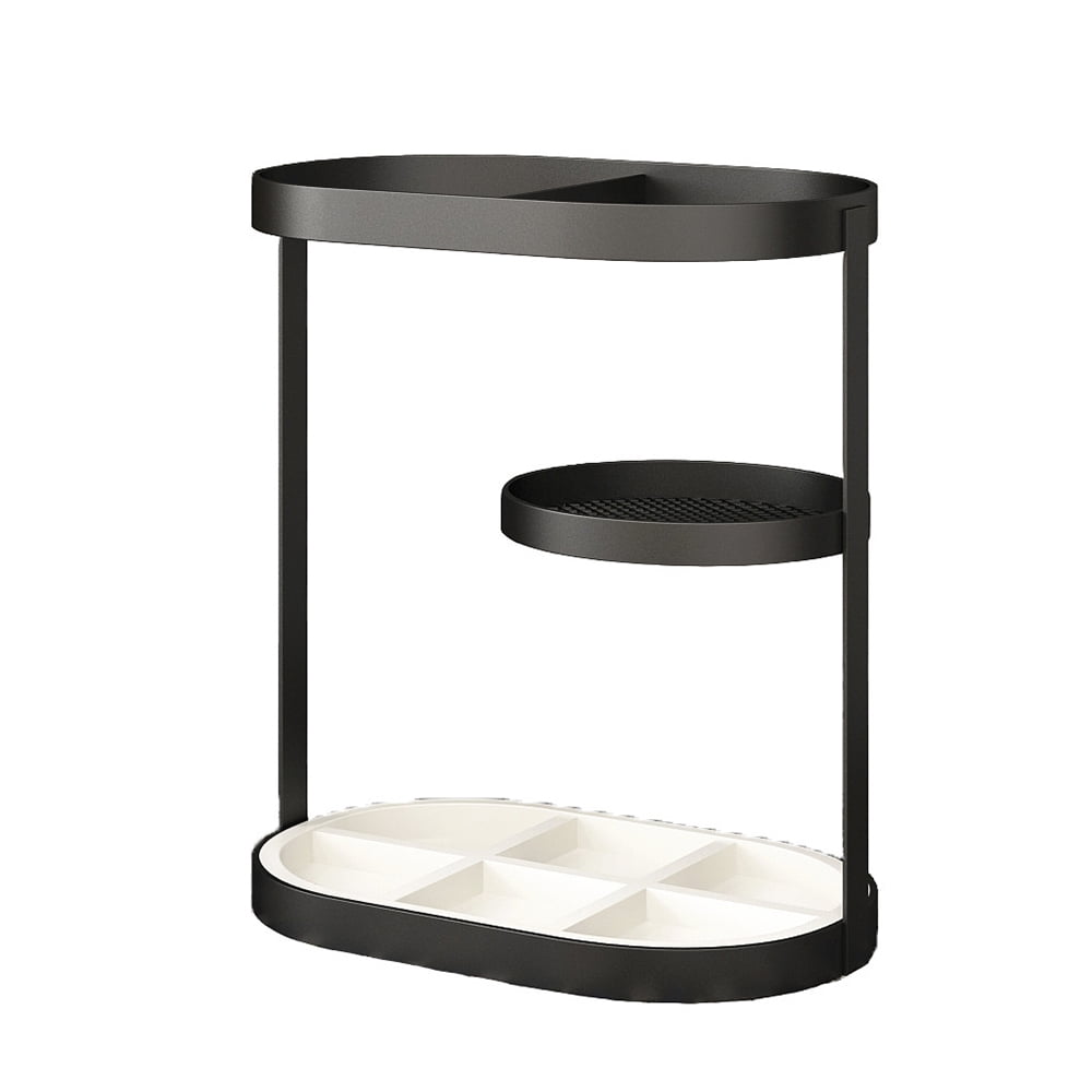 Black Entryway Metal Umbrella Stand Holder Assembled Umbrella Storage