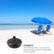 thumbnail image 5 of UPGRATOR Pedestal Para Parasol Negro Con Llenado Y Para De Espacio Exterior, 5 of 7