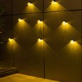 thumbnail image 4 of Cateissary 2 piezas de luces LED solares para jardín, paisaje, lámparas de montaje en pared, iluminación automática para garaje, pasarela para el hogar, Iluminación y accesorios Cateissary HA012085-00B, 4 of 6