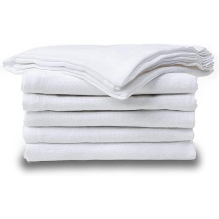 

6-Pack Kitchen Flour Sack Towels - 27 x 27 Reusable Dish Towels - Multi-Purpose Versatile & Absorbent - 100% Cotton