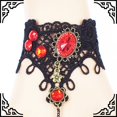thumbnail image 2 of Finger Ring Bracelet Gothic Elegant Fashionable Hand Chain Finger Ring Chain Jewelry Bracelet, 2 of 8