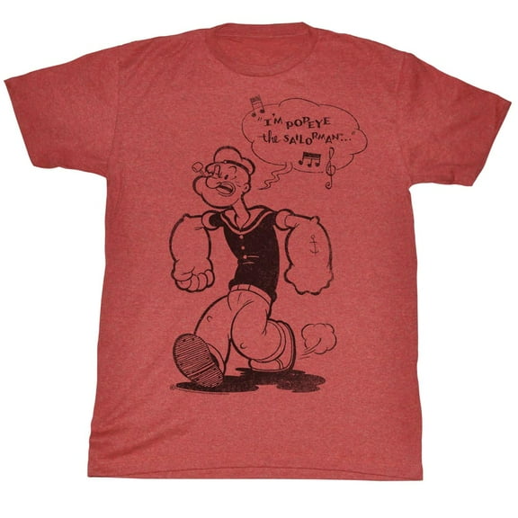 Popeye Comics Sailorman Adult Short Sleeve T Shirt