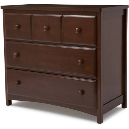 Delta Children 3 Drawer Dresser, Merlot