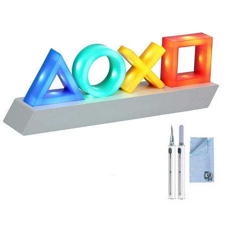 Pre-Owned PlayStation Heritage Icons 3 Modes, Music Reactive Game Room Lighting 10cm x 30cm BOLT AXTION (Refurbished: Like New)