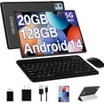 thumbnail image 1 of DeerTime E15 Tablette Android 10.1 Pouces, 20GB RAM 128 Go ROM 1 To Extensible Octa-Core 2 en 1 avec Clavier Souris Étui, Écran Tactile HD IPS 1280x800, Bluetooth Wi-Fi 6 - Noir, 1 of 3