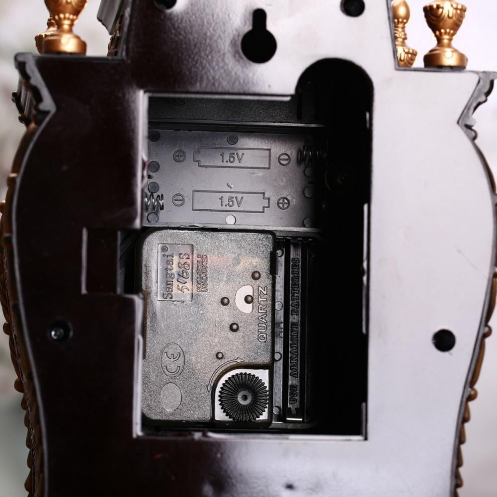Naturalour Vintage Style Plastic Table Clock Antique Home Hotel Decorative Desk Alarm Clocks