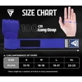thumbnail image 4 of Guantes interiores de boxeo para entrenamiento, envolturas de mano, RDX, color azul mediano, 4 of 8
