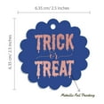thumbnail image 6 of Inkdotpot Real Rose Gold Foil Trick Or Treat Halloween Tags Favor Hang Paper Tags 50 Pieces, 6 of 6
