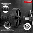 thumbnail image 3 of Kit De Ejercicio Rueda Para Abdomen Gimnasio Push Up Yoga Deportes Fitness Xtellar negro, 3 of 4