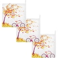 thumbnail image 6 of Coolnut 3 PCS Autumn Bike Baby Muslin Washcloths, Fall Maple Leaves Face Towel Burp Cloths Ultra Soft Absorbent Cotton Bath Wipes Towels for Newborn Boys Girls, 6 of 6