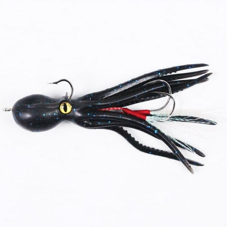 Ana Brand New High Quality Squid Fishing Lure 21g Squid Skirts Assist Hook Silicone Soft Squid Lure Artificial Fishing Tackle