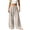 Beige, variant on Women Seersucker Striped Pants Elastic High Waist Drawstring Straight Leg Casual Trousers with Pockets Lightweight Loose Fit Beach Summer Travel Lounge Pants, Light Blue,XL