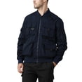 thumbnail image 7 of LEDUNTINO Men's Bomber Jacket, Lightweight Casual Spring Fall Windbreaker, Multi-Pocket Cargo Jacket, 7 of 7