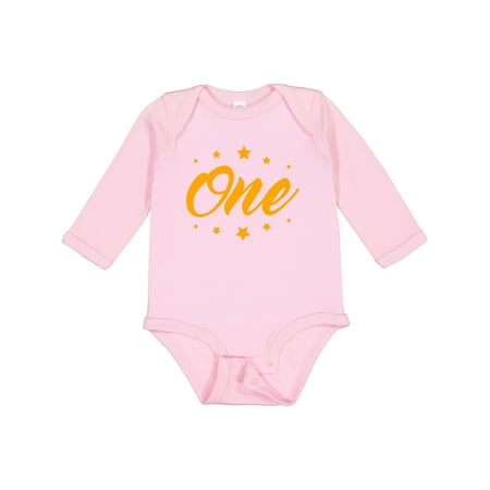 

Inktastic 1st Birthday Gift Baby Boy or Baby Girl Long Sleeve Bodysuit