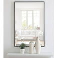 thumbnail image 2 of Metal frame Rectangle Mirror 28 inch Black, 2 of 2