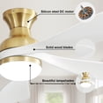 thumbnail image 6 of Sofucor 52-Inch Flush Mount Smart Ceiling Fan with LED Light, Remote and App Control, 6 of 13