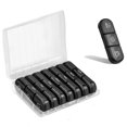 thumbnail image 1 of 21 compartments convenient 7 days a week individually packaged sealed moisture-proof plastic medicine box storage box, 1 of 6