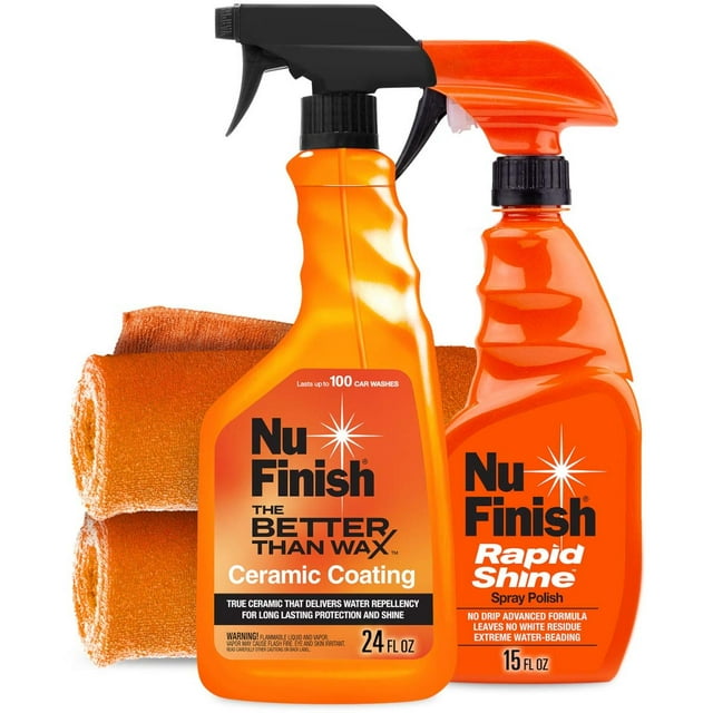 Juego de Protectores de Coche Nu Finish Naranja con Revestimiento de Cerámica y Brillo rápido