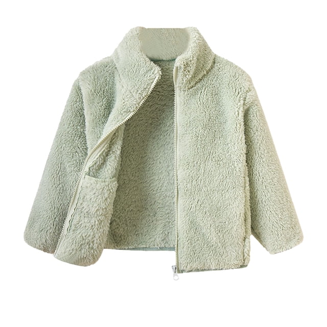 MEZZALL Girls Toddler Full Zip Jacket Relaxed Fit Dailywear, Light Green, Over 16 Years