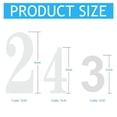 thumbnail image 2 of Reflective Mailbox Numbers for Outside - 7 Sets Waterproof Mailbox Numbers Stickers, 2" ,3" & 4"  Self Adhesive 0-9 Vinyl Number for Mailbox, Door, Garbage Bins, Address Number (White), 2 of 6