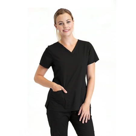 

Barco Essentials Unison Scrub Top — 3 Pocket Women s V-Neck