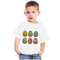 thumbnail image 4 of Lilgiuy Easter Eggs T-Shirt for Toddler Girls Boys Casual Solid Color Short Sleeve Crewneck Shirts Kids Easter Egg Hunt Tees Top Clothes for School, 4 of 4