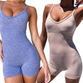 thumbnail image 4 of ZUARFY Sexy Women Sports Playsuits Gym Yoga Set Tracksuit Female Sleeveless Halter Bodycon Romper Solid Backless Skinny Jumpsuit, 4 of 19