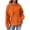 Orange, variant on kaondbfi Hoodied Sweatshirts for Elegant Women Solid Color Casual Fall Pullover Tops Basic Sweatshirts Fashion Blouse Clothes Womens Summer Fashion Sweat Shirts