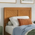 thumbnail image 3 of AFI Berkshire Solid Wood Low Profile Platform Bed, Twin-XL, Light Toffee, 3 of 4