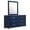 Pacific Blue (Dresser with Mirror), variant on Melody 6-drawer Upholstered Dresser Pacific Blue