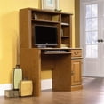 thumbnail image 2 of Kingfisher Lane Traditional Wood Small Computer Desk with Hutch in Carolina Oak, 2 of 4