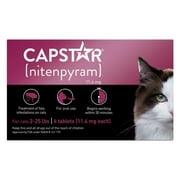 New! Capstar Flea Treatment Tablets for Cats, 6 ct.