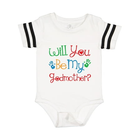 

Inktastic Be My Godmother Proposal Gift Baby Boy or Baby Girl Bodysuit