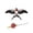 Black-11.81inch, variant on VMWMSSR Animal-Shaped Kite with Line Wheel, Outdoor Easy-Fly Kite Durable Bird-Style Kite with Handle, for Outdoor Family Activities(Bronze-11.81inch)
