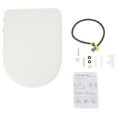 thumbnail image 4 of Non-Electric Bidet Toilet Seat Dual Nozzle Fresh Water Spray D-Shape White 18.9*13.7*3in, 4 of 18