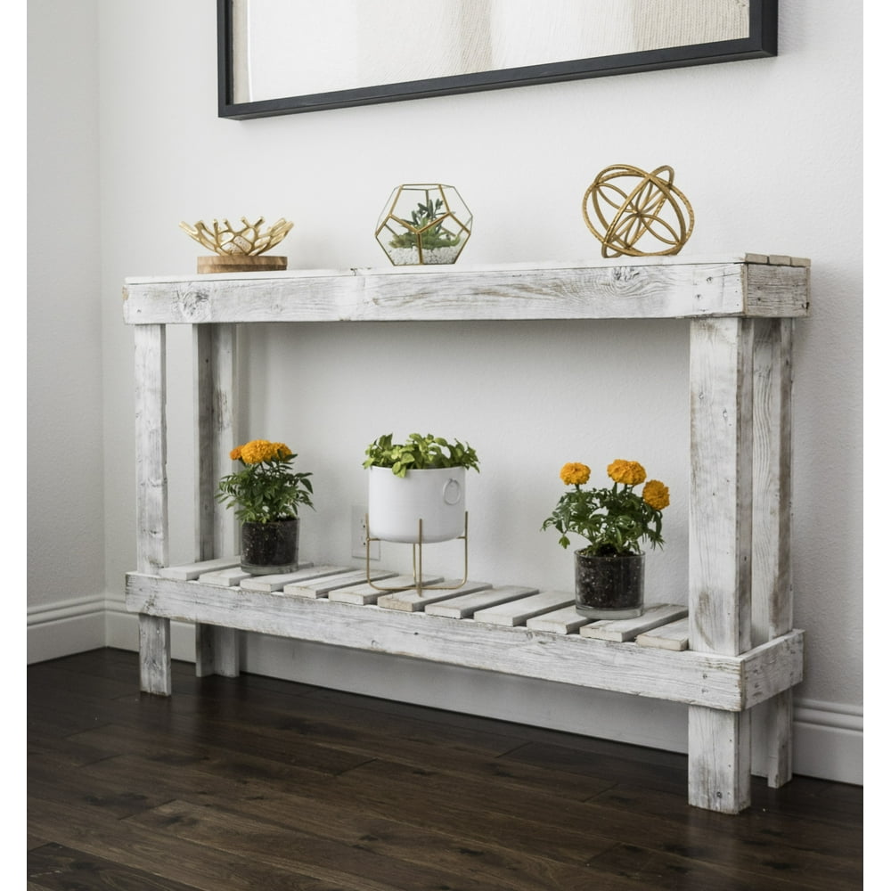  Del Hutson Large Rustic Barnwood Sofa Table - Walmart.com 