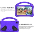 thumbnail image 4 of Allytech Kids Case for Samsung Galaxy Tab A 8.0 2019 Released Model SM-T290 T295, Soft EVA Silicone Protective Kids Proof Without Screen Protector Convertible Handle Kickstand Lightweight, Purple, 4 of 6