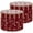 Color 4, variant on Linen Drum Lamp Shades Floral Arch Deep Red Gold Ornamental Design 13" x 13" x 10" Lampshade for Table Lamps Floor Lamps Lamp Shade Replacement Easy Assembly Required