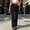 Black, variant on Women's High Waist form-fitting Pants - Versatile Ultra-Soft Soft Knit Wide-Leg with pockets for Yoga - soft and durable
