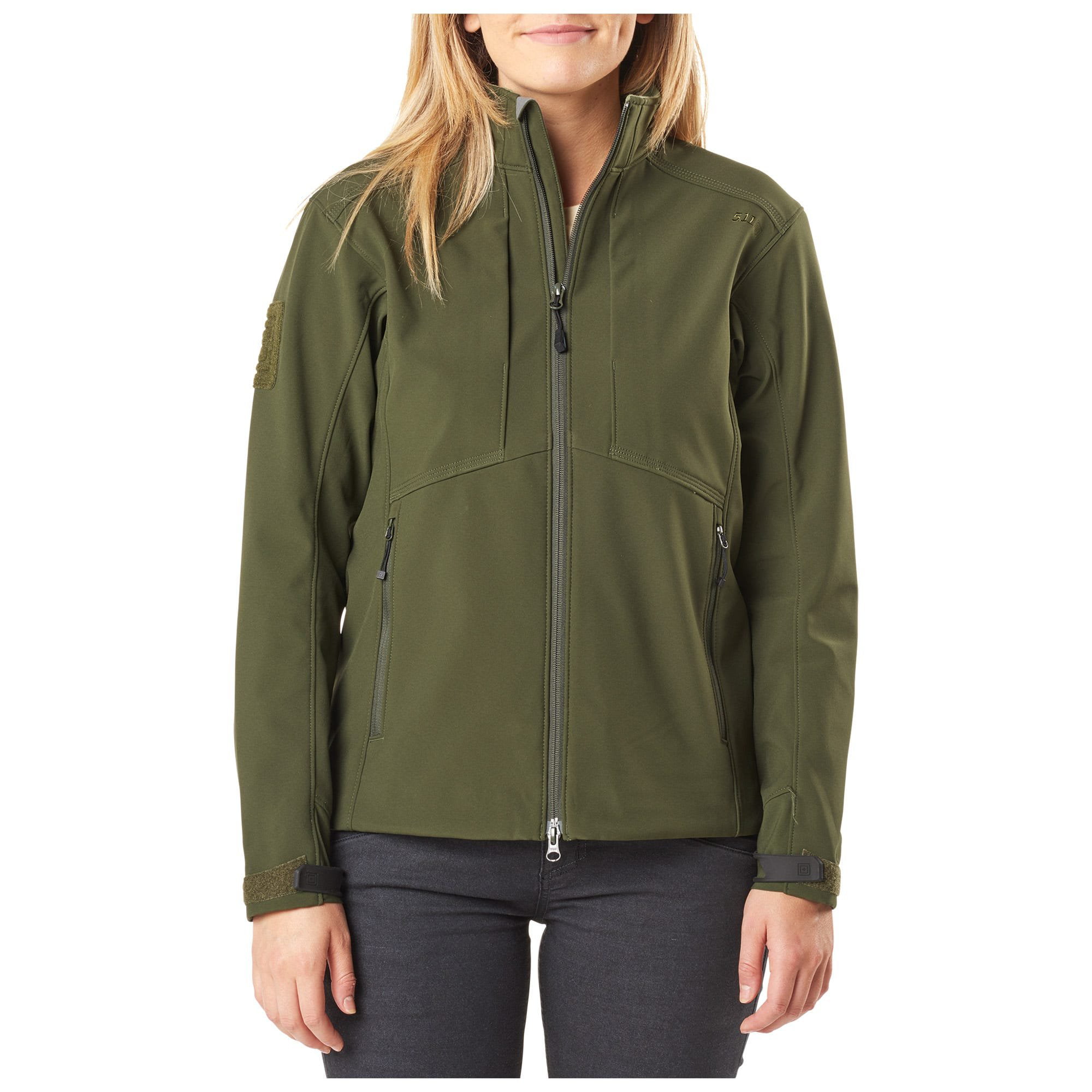 5.11 Tactical Women’s Sierra Softshell Jacket, 100% Polyester, Micro ...