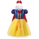 thumbnail image 2 of Vogueon Girls Snow White Fancy Dress Up Kids Turtleneck Short Sleeve Bowknot Party Princess Costume Children Halloween Outfit zhangyuxiang LED, 2 of 2