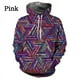 thumbnail image 3 of Sudadera con capucha con estampado geométrico en 3D para hombres y mujeres, sudaderas con capucha divertidas, hipnóticas, coloridas, informales, geniales, para parejas, 3 of 5