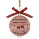 thumbnail image 3 of XUNRYAN Adorno de madera para árbol de Navidad, 3.7 pulgadas, Feliz Navidad, Mamá y Papá, nos vemos en 2025, Regalos para futuros padres, Decoración para el embarazo, 3 of 3