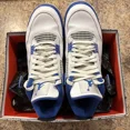 thumbnail image 4 of N I-K-E A i r-Jor-dan 4 Retro Motorsport Men's Size 10.5 White Blue, 4 of 6