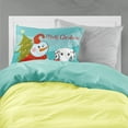thumbnail image 2 of Carolines Treasures BB1830PILLOWCASE Snowman with Dalmatian Fabric Standard Pillowcase Standard multicolor, 2 of 2