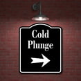 thumbnail image 2 of Cold Plunge Right Arrow BLACK Aluminum Composite Sign, 2 of 5