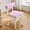 pink, variant on Adjustable Height Sewing and Crafting Chair with Wheels, Back Support, and Under Seat Storage - Perfect for Your Craft Room Furniture and Craft Machines (Pattern-Pink))