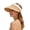 Khaki, variant on Sun Hats for Women Women Foldable Bow Wide Brim Straw Sun Hat Beach Vacation Black One Size