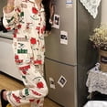 thumbnail image 5 of Pijama de Snoopy con diseño de árbol de Navidad, cárdigan suave de dibujos animados para mujer, pantalones de manga larga para parejas, traje de servicio a domicilio de anime, regalos para niñas, 5 of 5